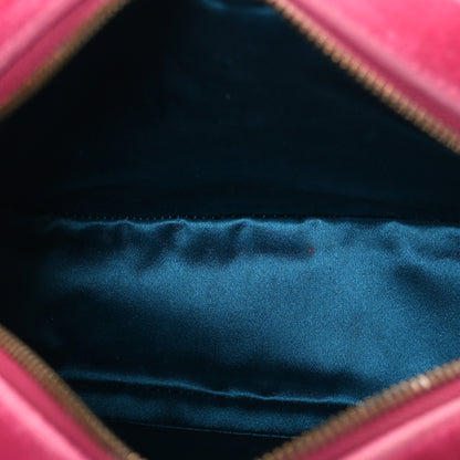 Gucci Velvet Matelasse Small GG Marmont Chain Shoulder Bag Light Raspberry Rose 5 of 10
