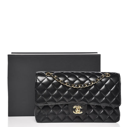 Chanel Caviar Quilted Medium Double Flap Black 9 of 9