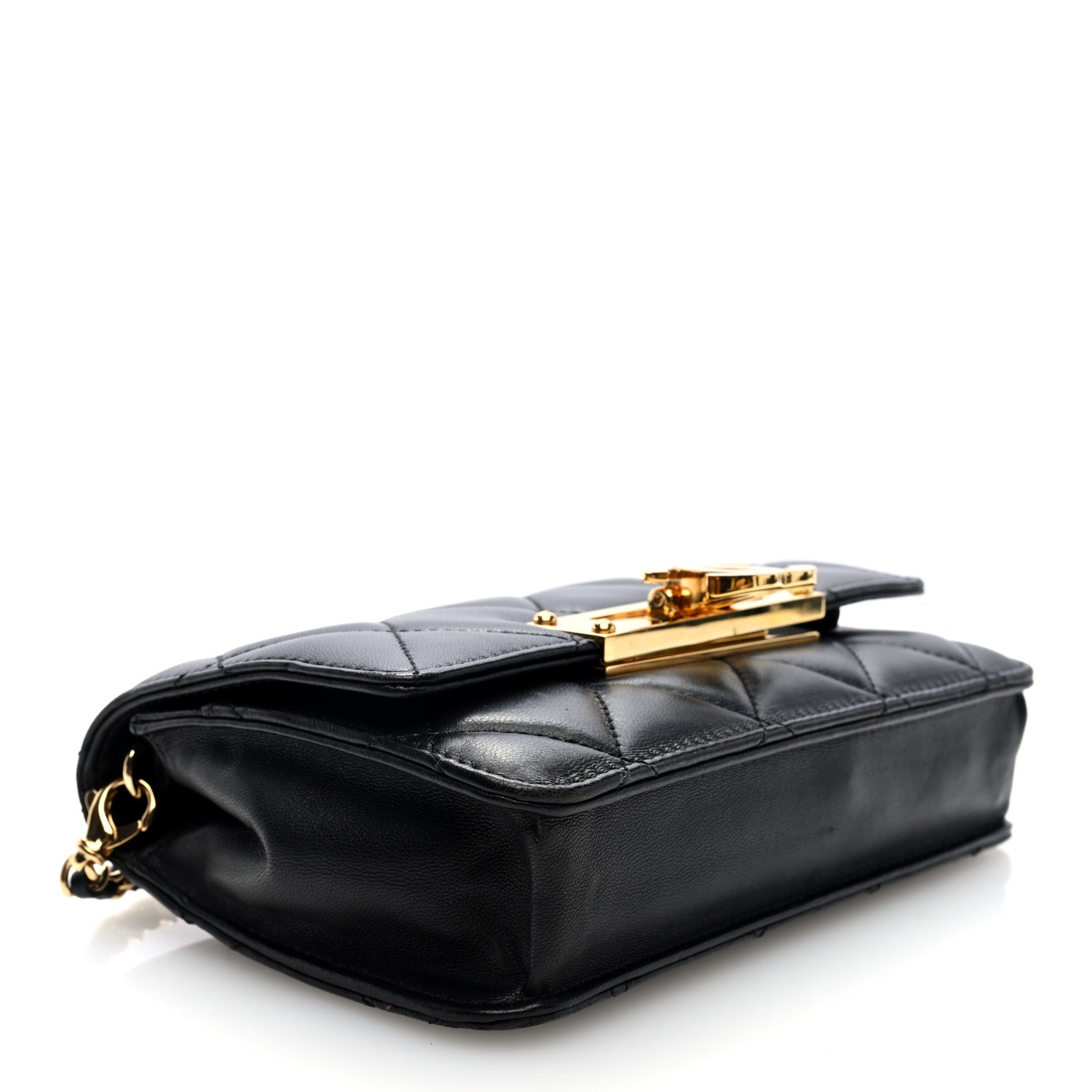 Chanel Lambskin Quilted Golden Class Wallet on Chain WOC Black 4 of 10