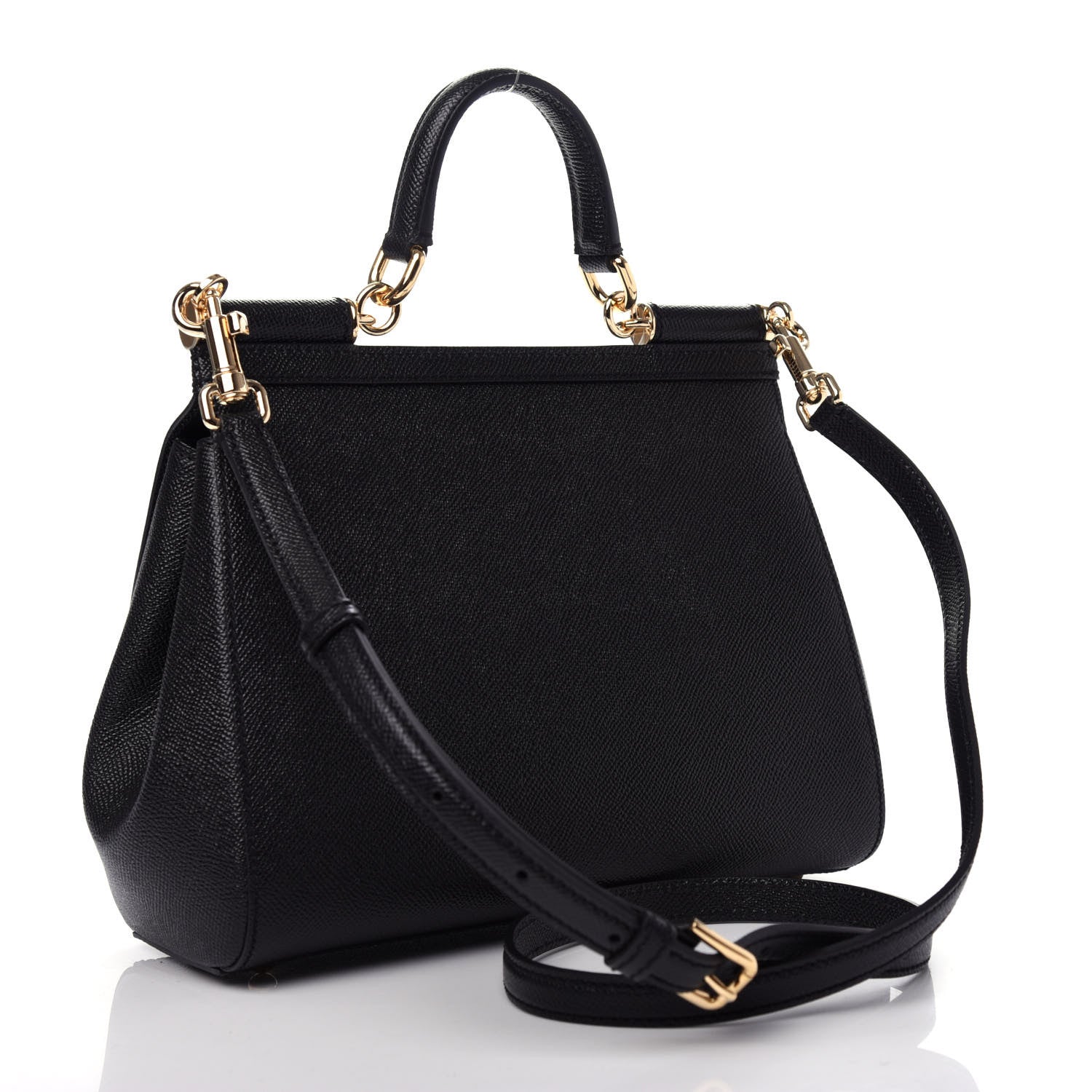 Dolce & Gabbana Dauphine Medium Miss Sicily Satchel Black 3 of 9