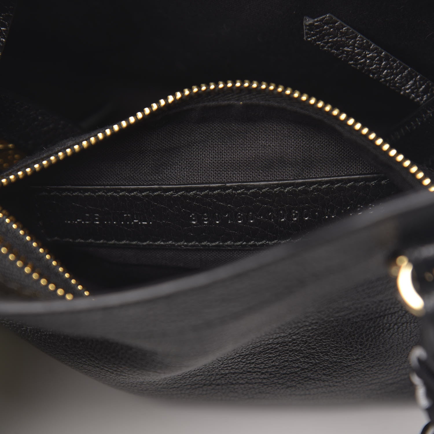 Balenciaga Chevre Gold Metallic Edge Hardware Mini Cityscarf Black 6 of 11