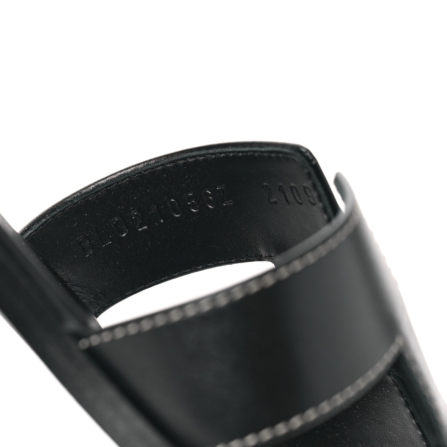 Hermes Box Calfskin Oran Sandals 40 Black 8 of 8