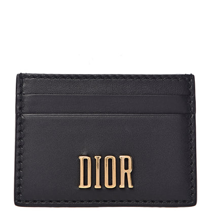 Christian Dior Calfskin D-Fence Card Holder Black 1 of 6