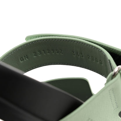 Hermes Epsom Womens Chypre Sandals 36.5 Vert Jade 6 of 9
