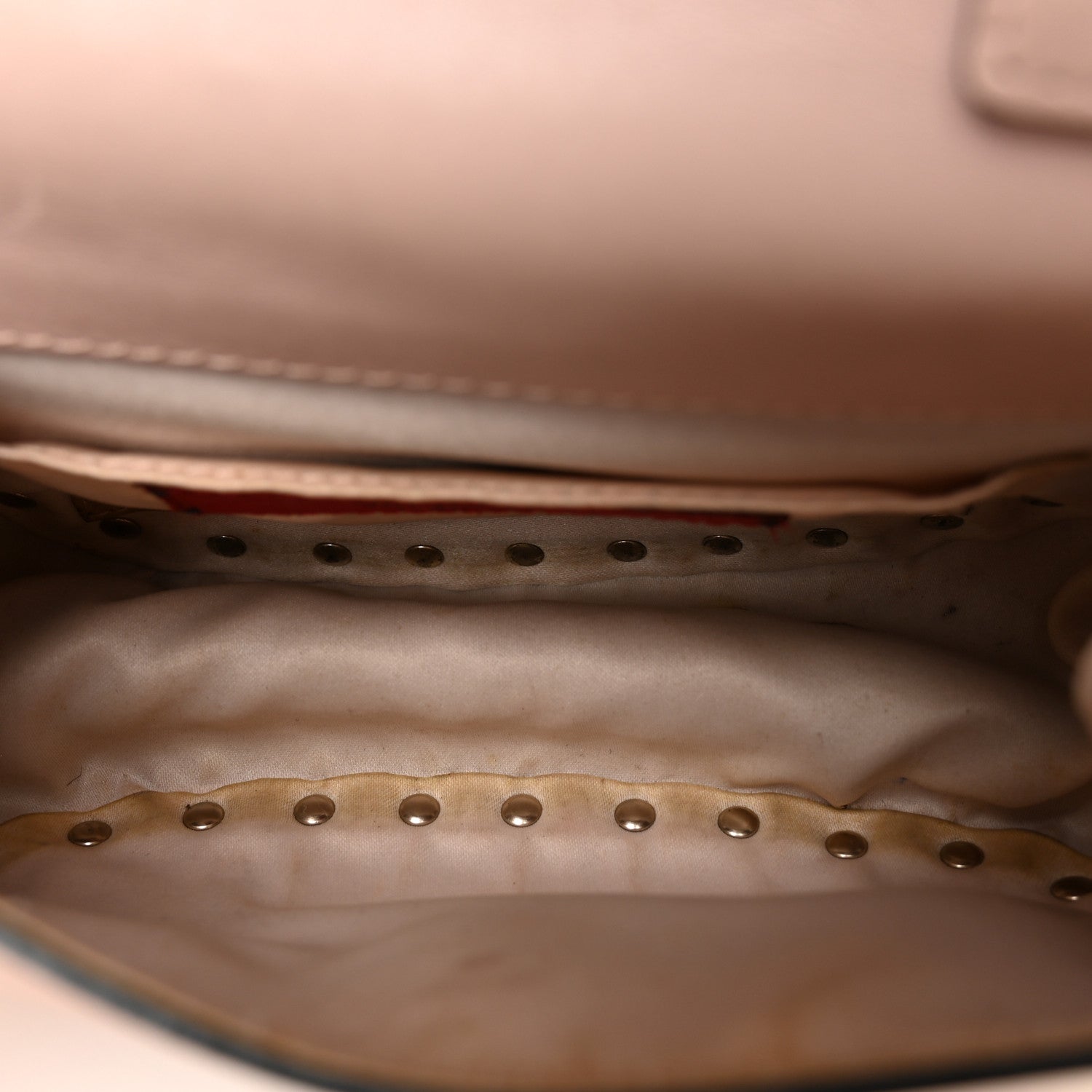 Valentino Garavani Calfskin Rockstud Crossbody Saddle Bag Water Rose 5 of 10