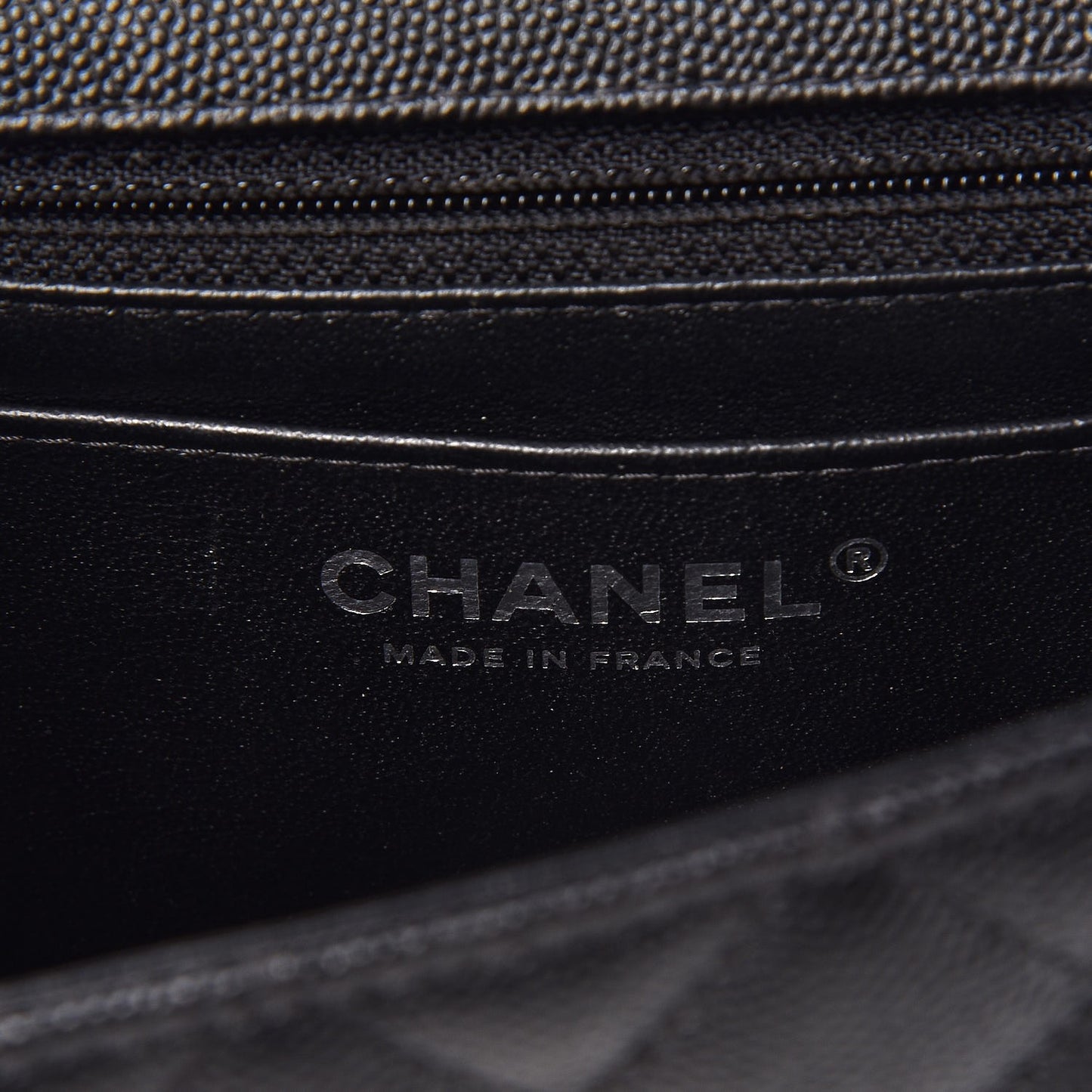 Caviar Quilted Mini Rectangular Flap Black