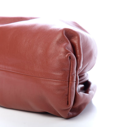 Bottega Veneta Smooth Butter Calf The Pouch Oversized Clutch Rust 8 of 8