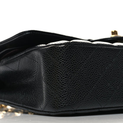 Chanel Caviar Quilted Medium Double Flap Black 9 of 11
