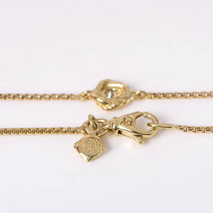 David Yurman 18K Yellow Gold Diamond Infinity Necklace 4 of 11