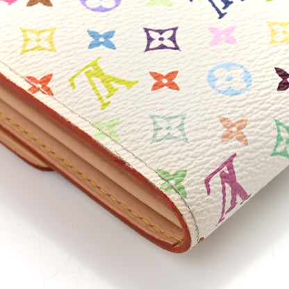 Louis Vuitton Monogram Multicolor Sarah Wallet White 11 of 12