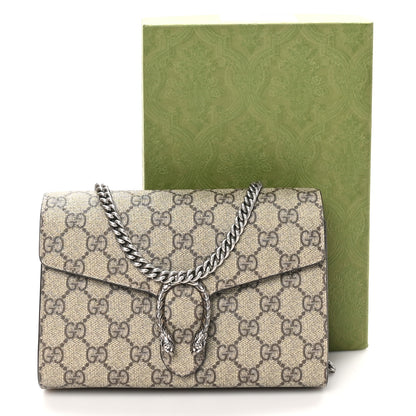 Gucci GG Supreme Monogram Mini Dionysus Chain Wallet Beige Taupe 12 of 12