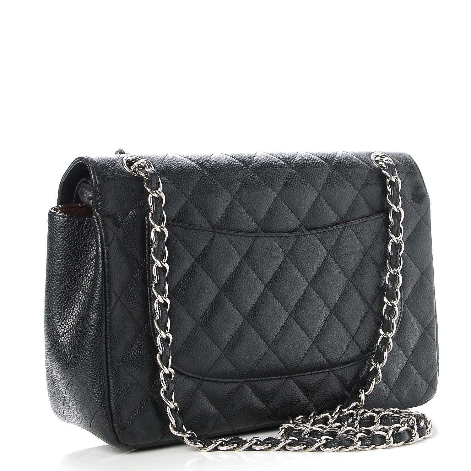 Chanel Caviar Quilted Jumbo Double Flap Black 4 of 8