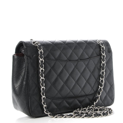 Chanel Caviar Quilted Jumbo Double Flap Black 4 of 8