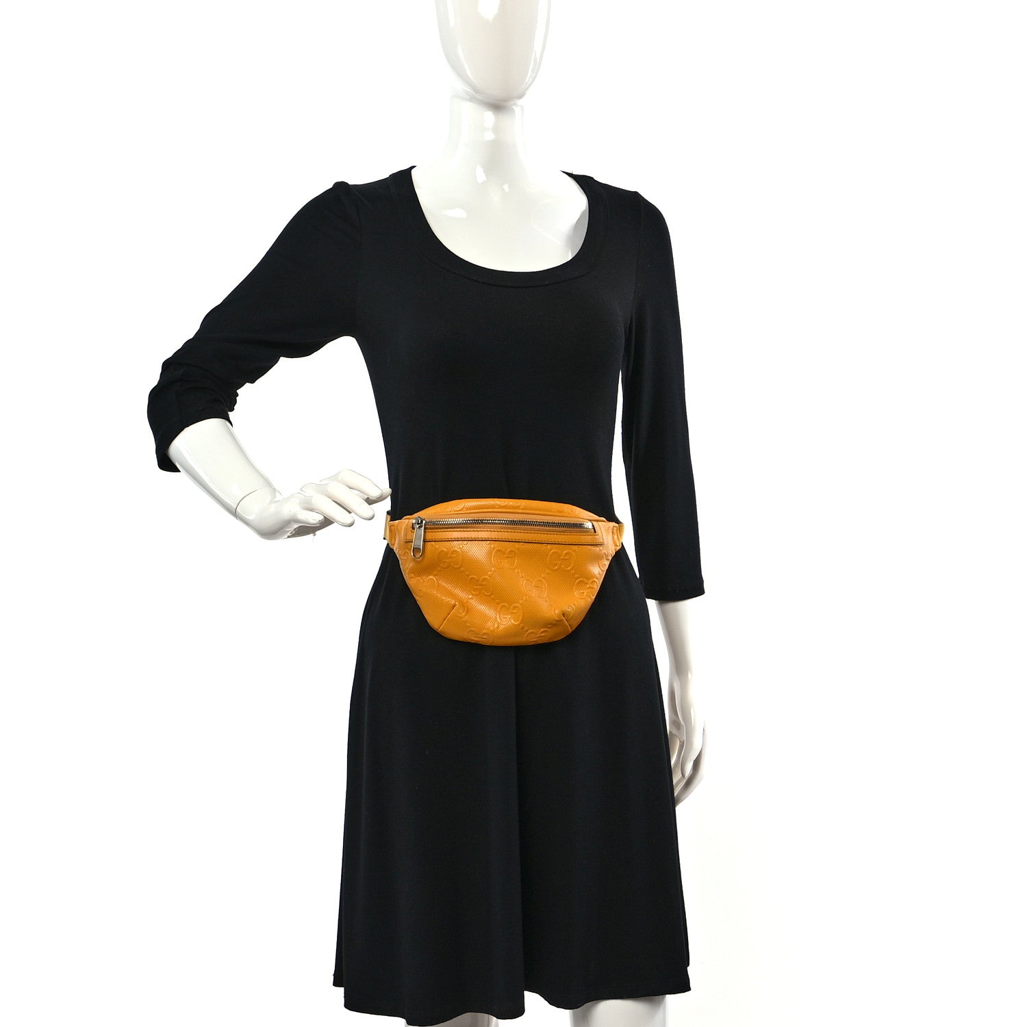 Gucci Calfskin GG Tennis Embossed Belt Bag Crop 2 of 9