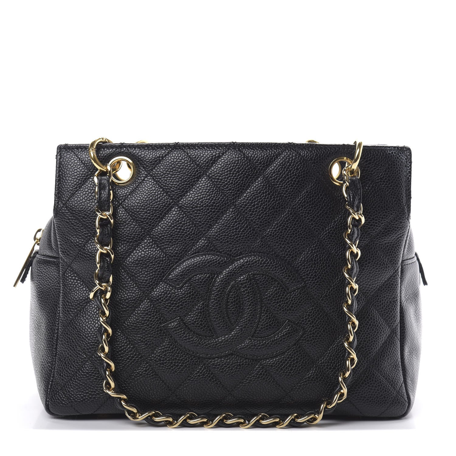 Chanel Caviar Quilted Petit Timeless Tote PTT Black 1 of 11