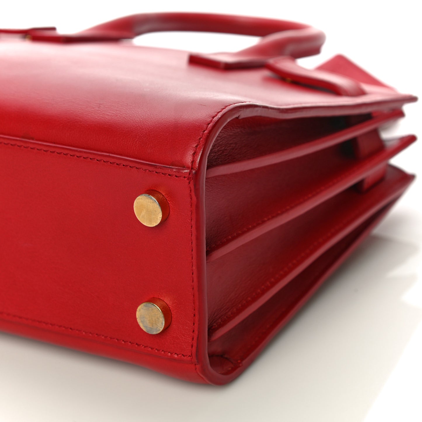 Calfskin Nano Sac De Jour Lipstick Red