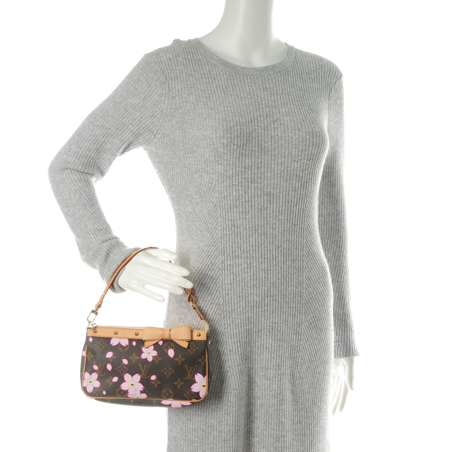 Louis Vuitton Monogram Cherry Blossom Pochette Accessories Brown 2 of 7