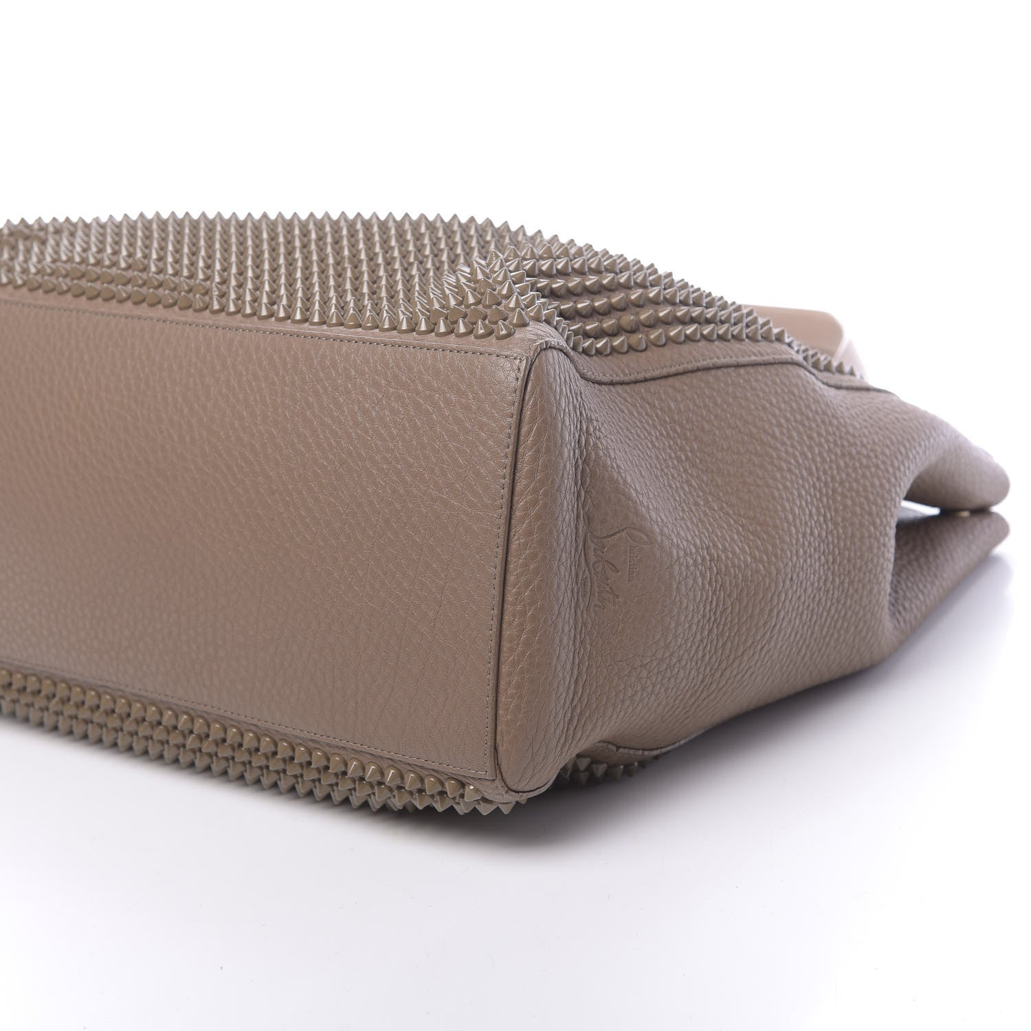 Christian Louboutin Calfskin Panettone Spiked Shopper Tote Nude 12 of 12