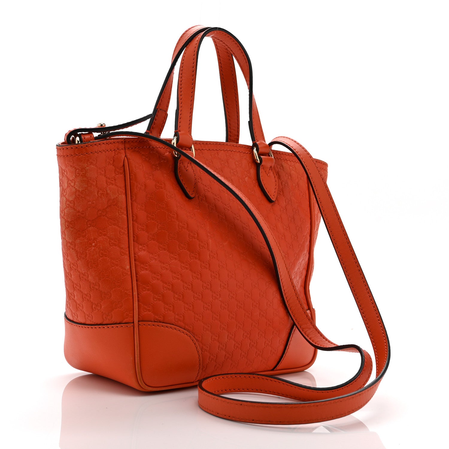 Gucci Microguccissima Small Bree Tote Sun Orange 3 of 20