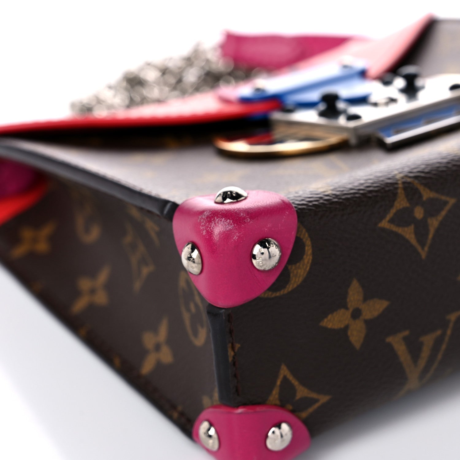 Louis Vuitton Monogram Pochette Mask PM Corail 7 of 15