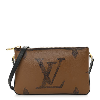 Louis Vuitton Reverse Monogram Giant Double Zip Pochette 1 of 9