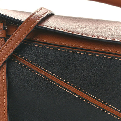 Loewe Calfskin Mini Puzzle Bag Tan Black 7 of 9