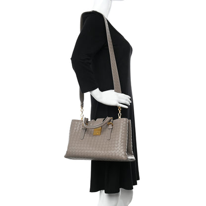 Bottega Veneta Light Calf Intrecciato Small Roma Beige 2 of 11