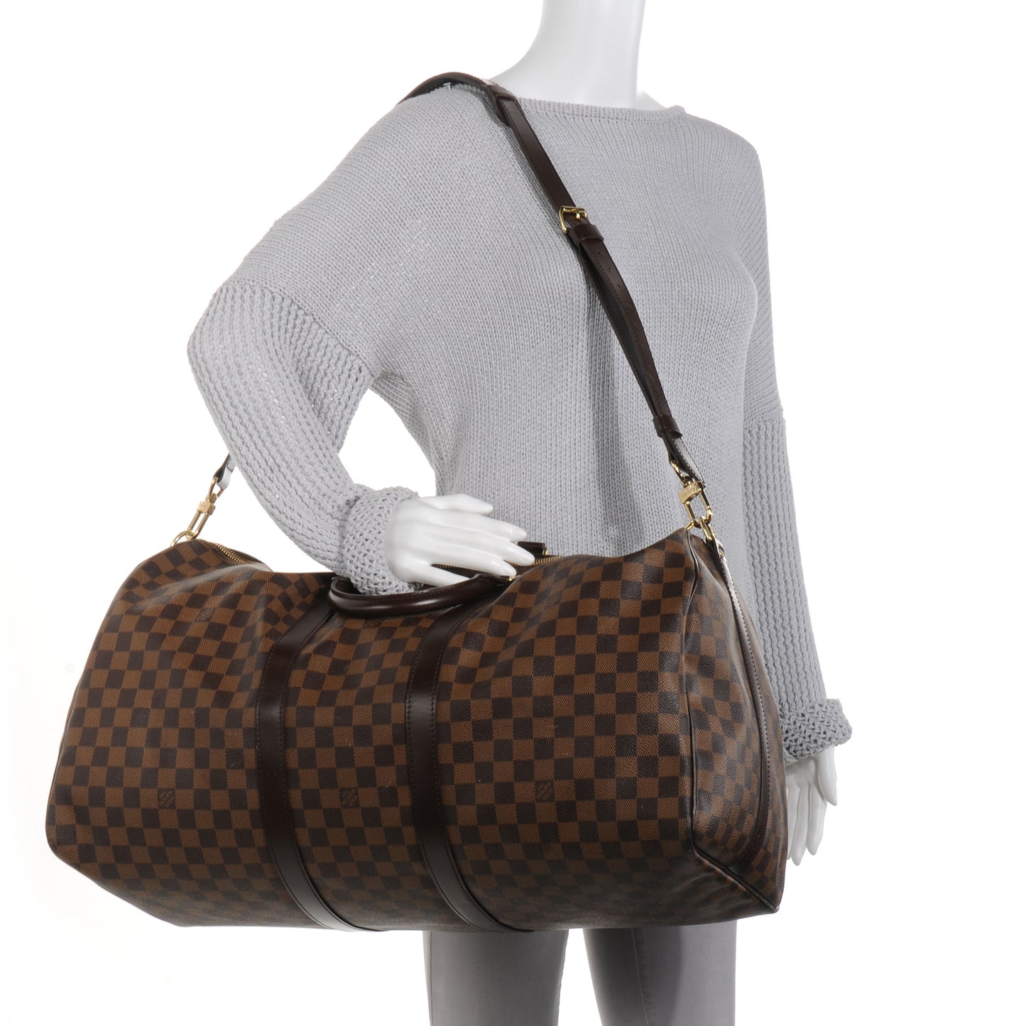 Damier Ebene Keepall Bandouliere 55