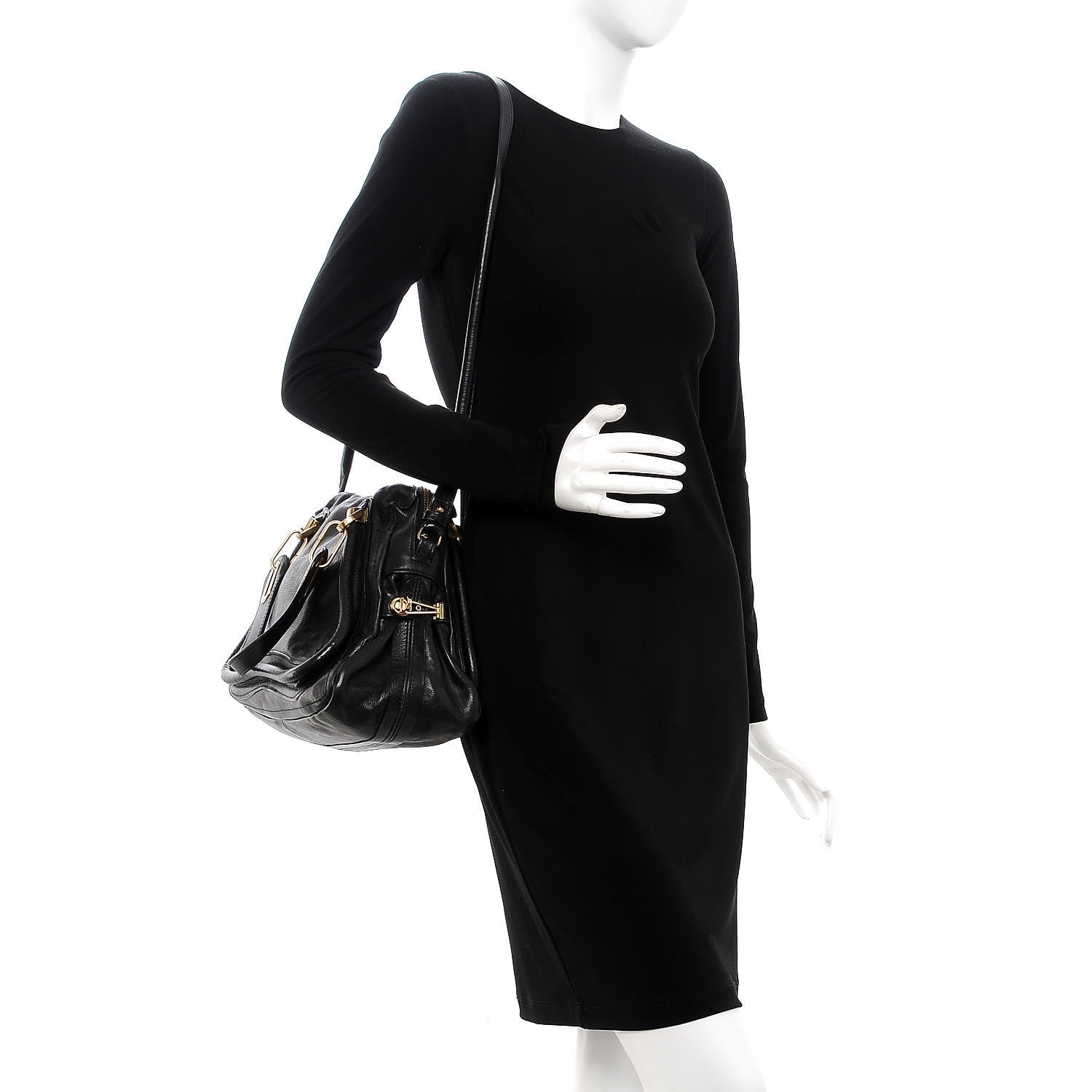 Chloe Calfskin Medium Paraty Black 2 of 16