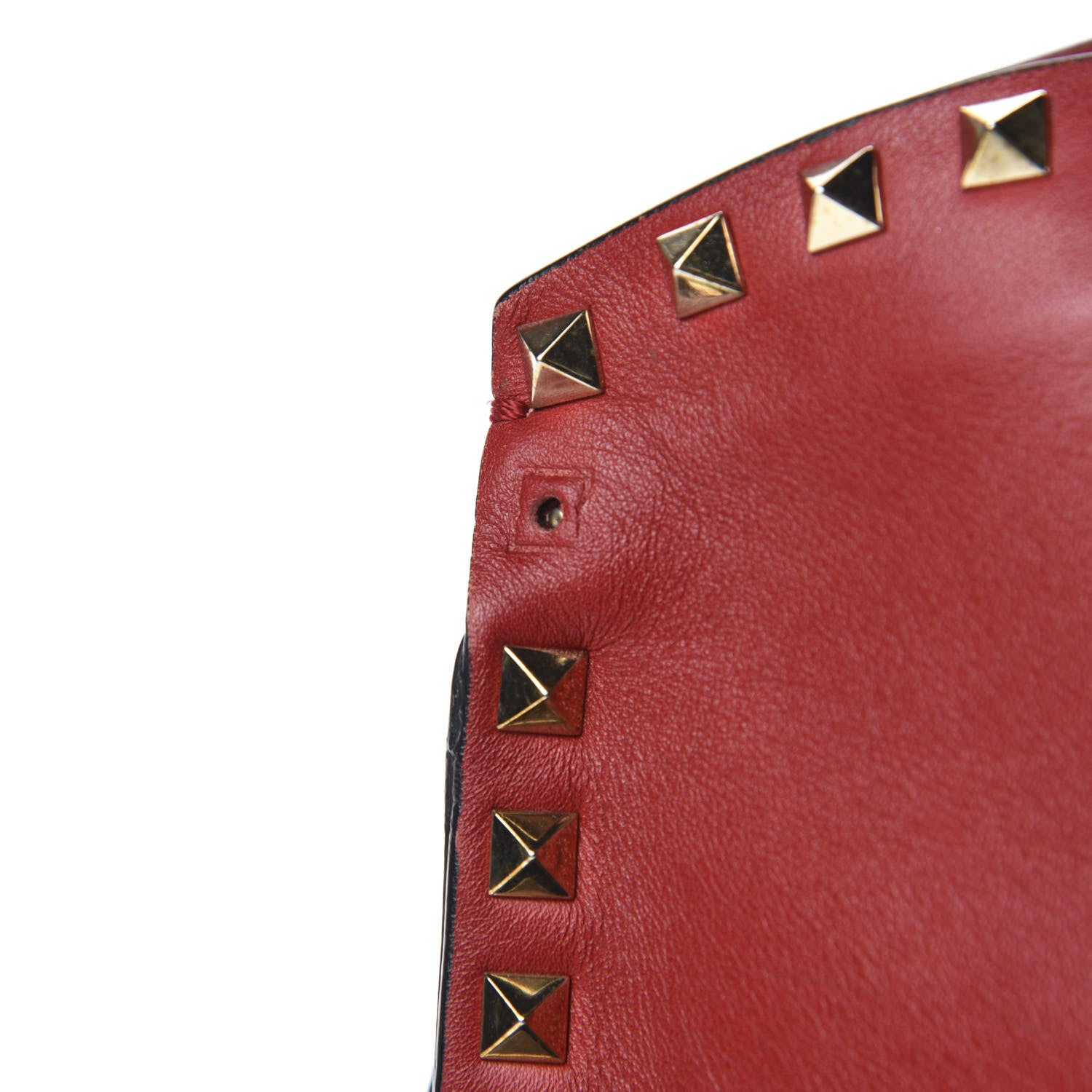 Valentino Garavani Vitello Rockstud Dome Shopper Rosso Valentino 17 of 22