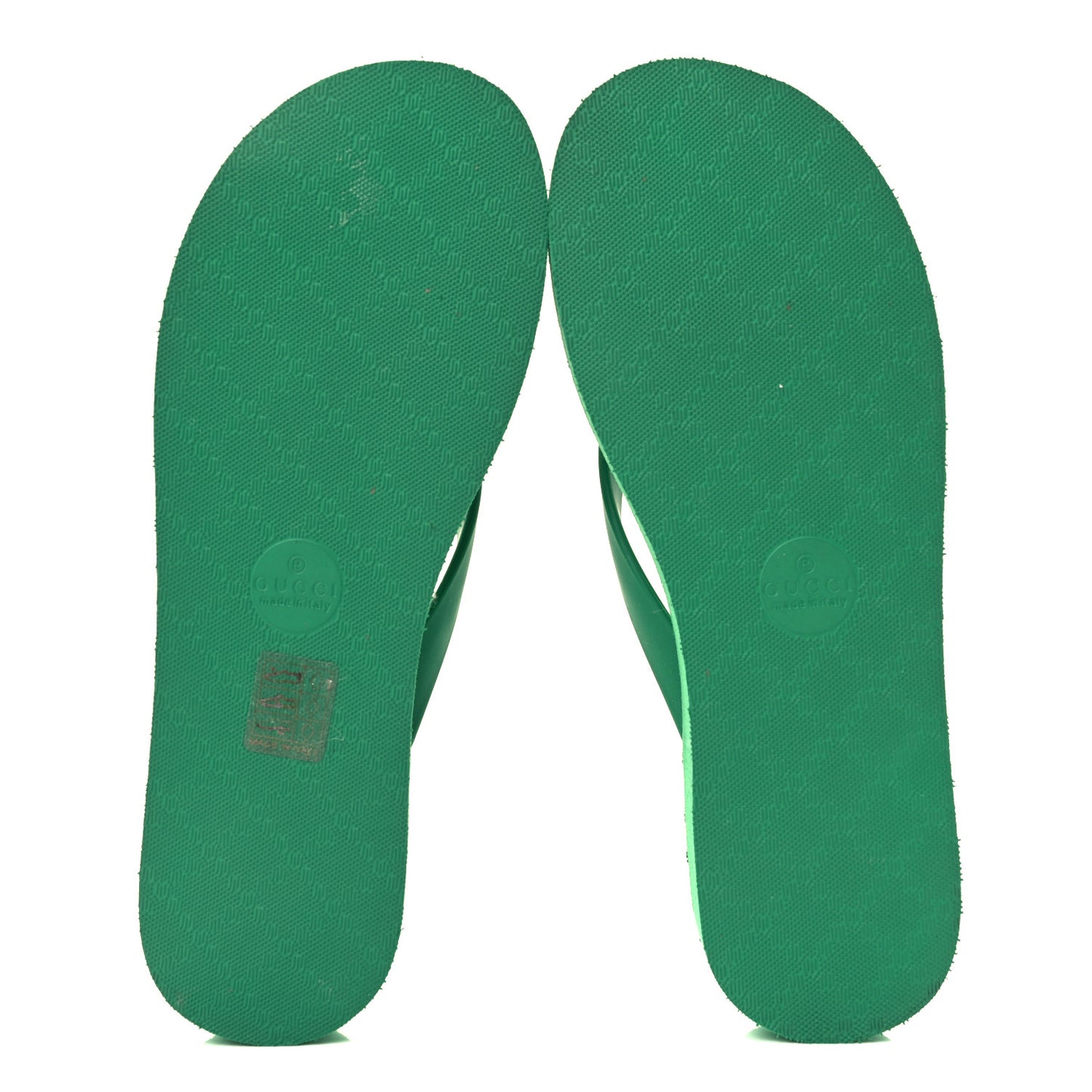 Rubber Chevron Womens GG Thong Sandals 37 New Shamarock