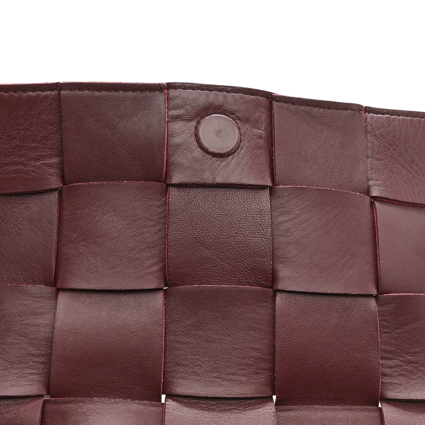 Grained Calfskin Maxi Intrecciato Cassette Crossbody Bag Bordeaux