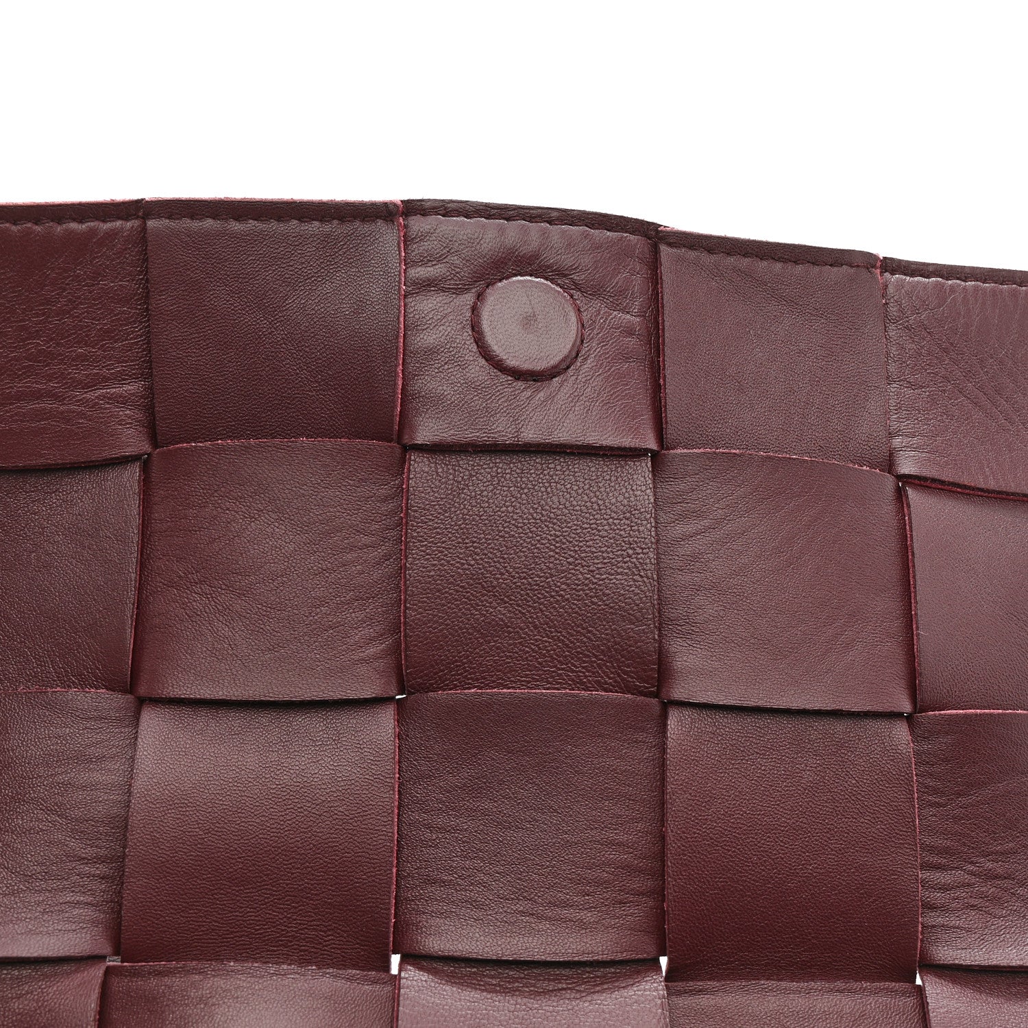 Bottega Veneta Grained Calfskin Maxi Intrecciato Cassette Crossbody Bag Bordeaux 13 of 13