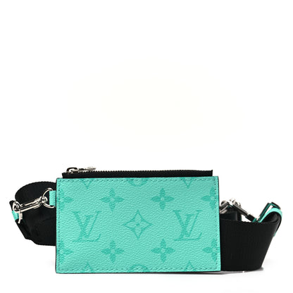 Louis Vuitton Taiga Monogram Gaston Strap And Key Pouch Miami Green 1 of 6