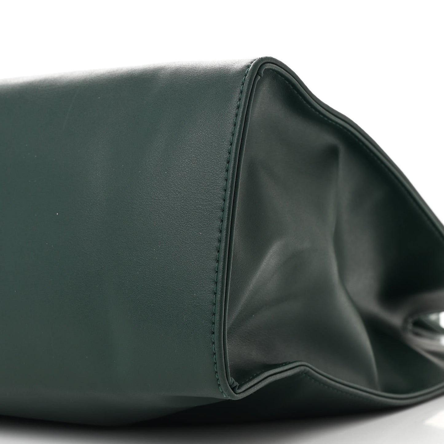 Vegan Leather Medium Shopping Bag Dark Olive
