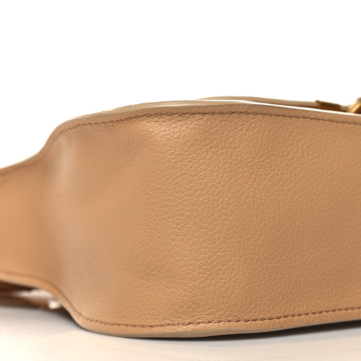 Calfskin Small Marcie Satchel Milky Brown