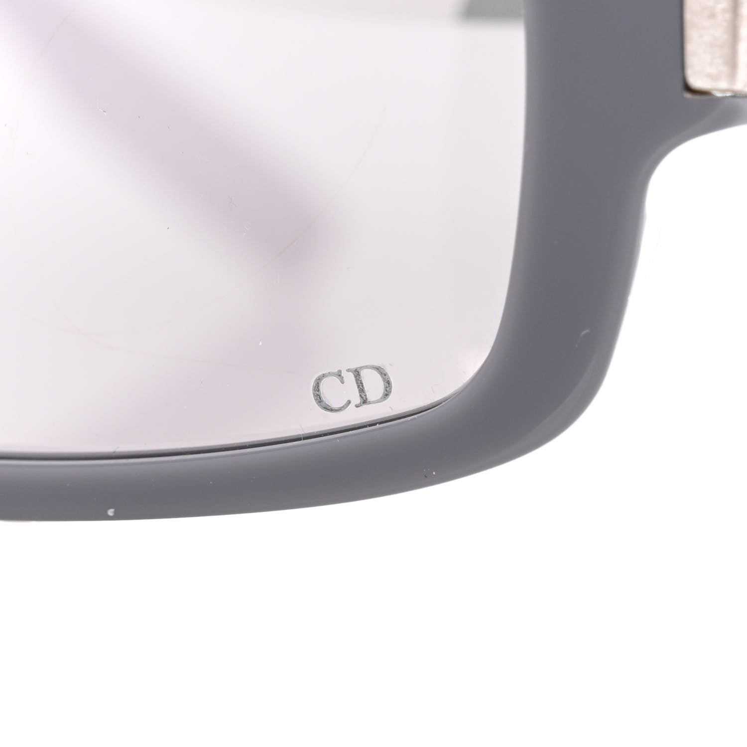 Christian Dior Acetate Rectangular CD Icon S2I Sunglasses Grey Smoke Mirror 7 of 8