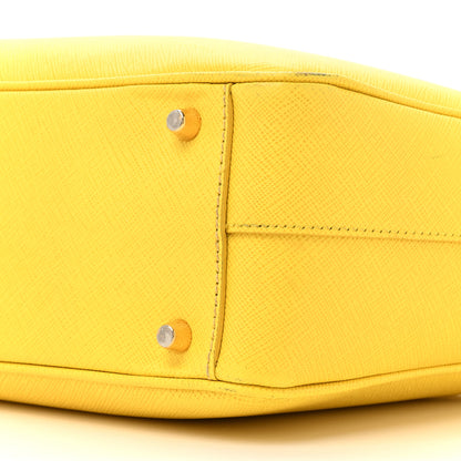 Prada Saffiano Lux Bowler Girasole 8 of 19