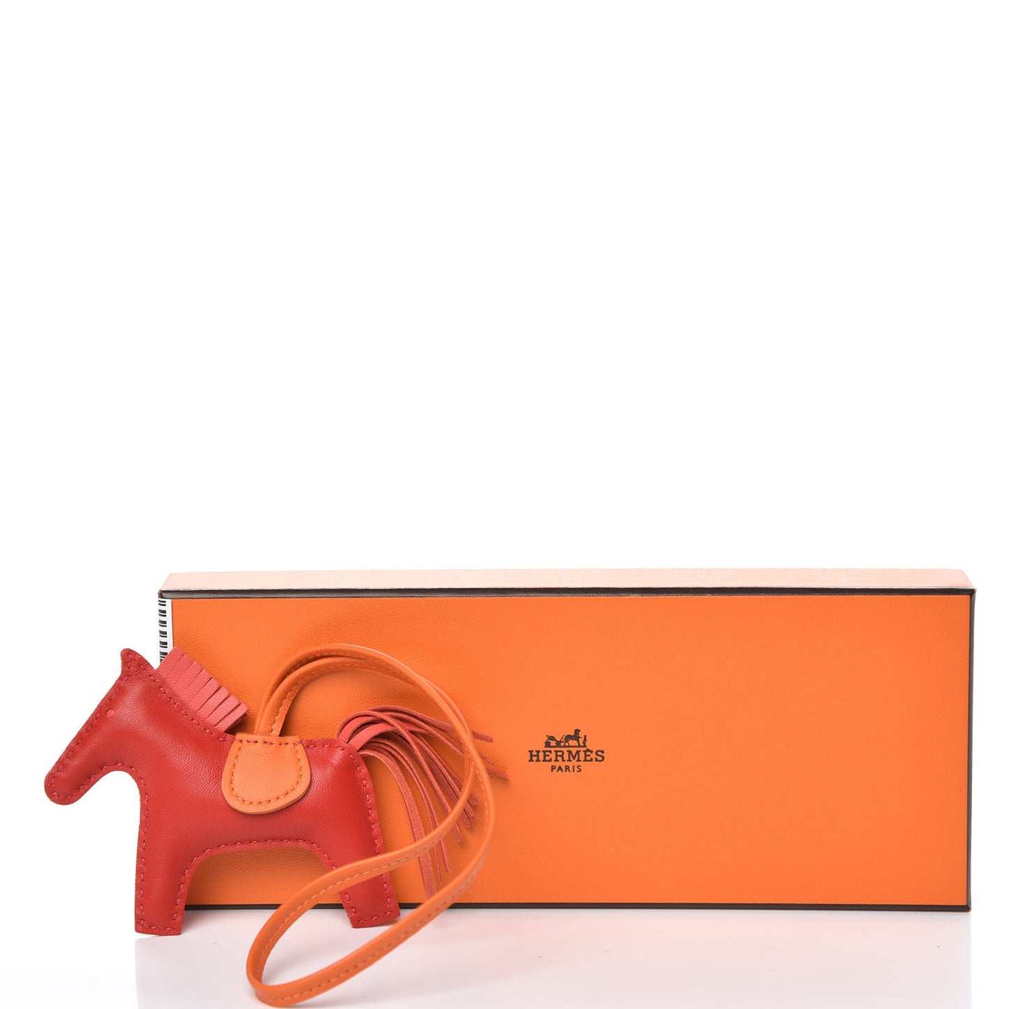 Milo Lambskin Grigri Rodeo Horse Bag Charm PM Rouge Rose Indien Jaipur Feu