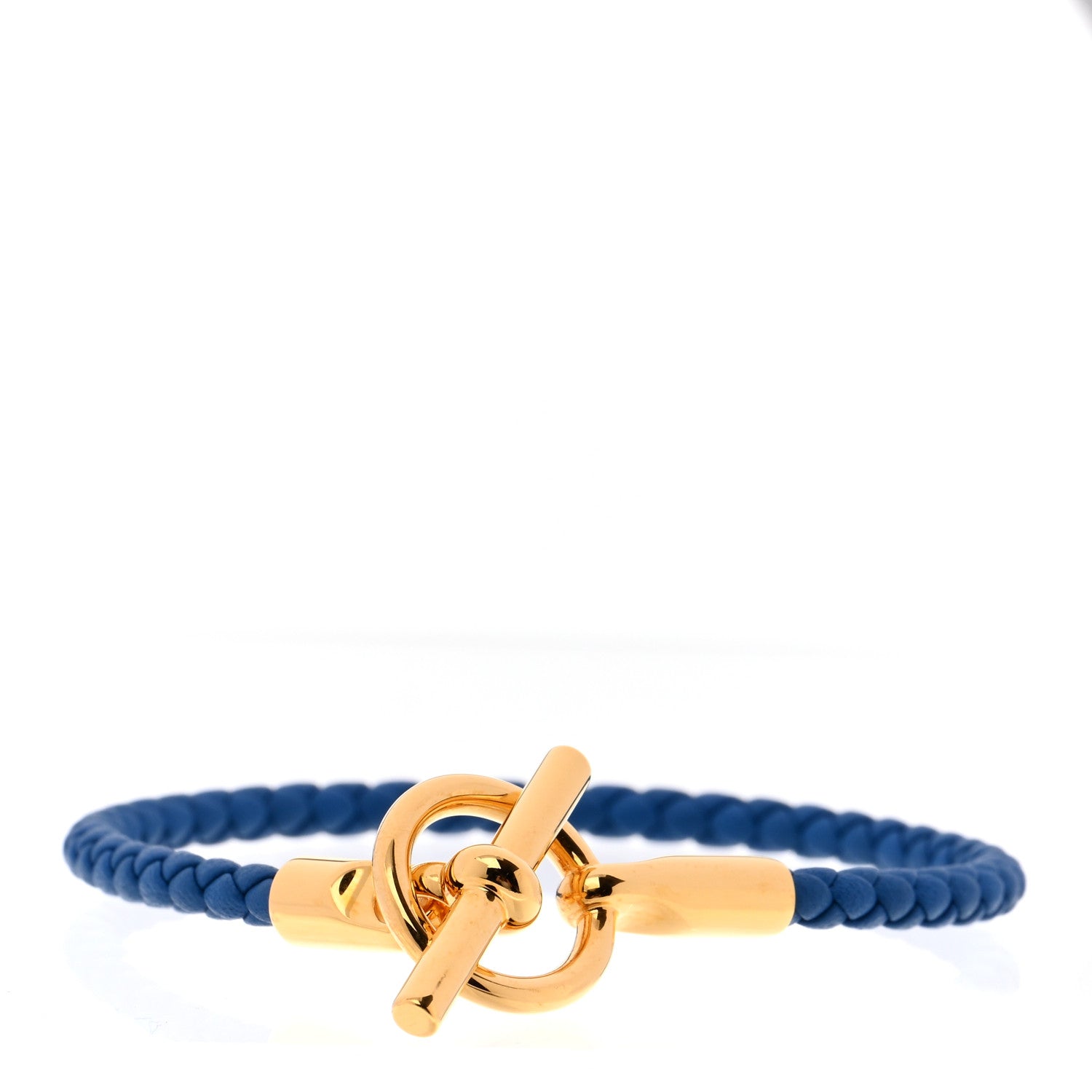 Hermes Swift Glenan H Bracelet T2 Bleu De France 1 of 6