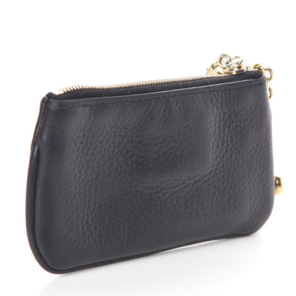 Gucci Pebbled Calfskin Soho Key Case Black 3 of 7