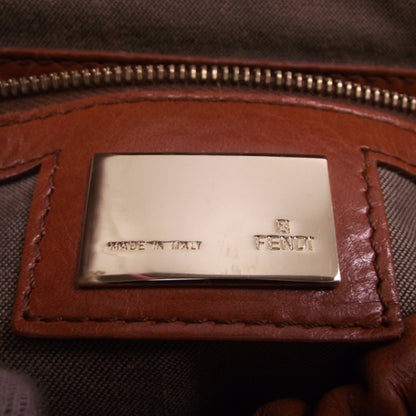 Fendi Calfskin Crocodile Embossed Medium Magic Bag Terracotta 7 of 12