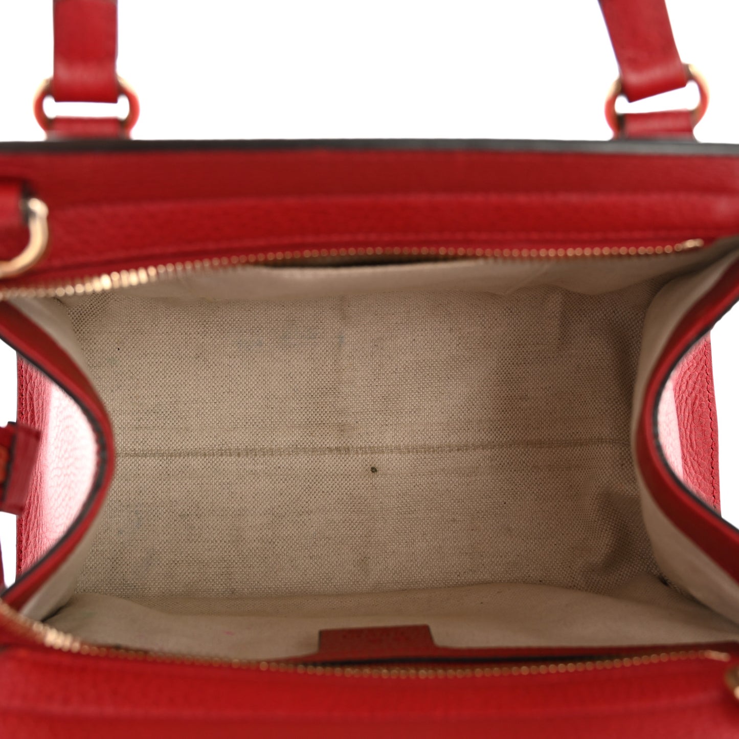 Dollar Calfskin Medium Soho Top Handle Satchel Hibiscus Red
