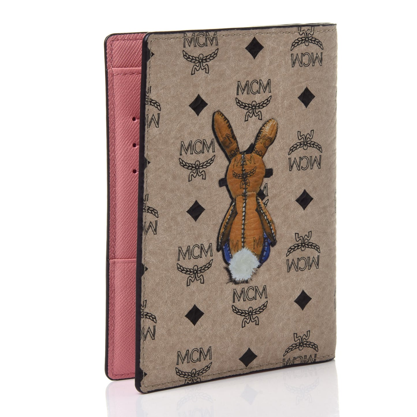 Visetos Rabbit Passport Holder Beige