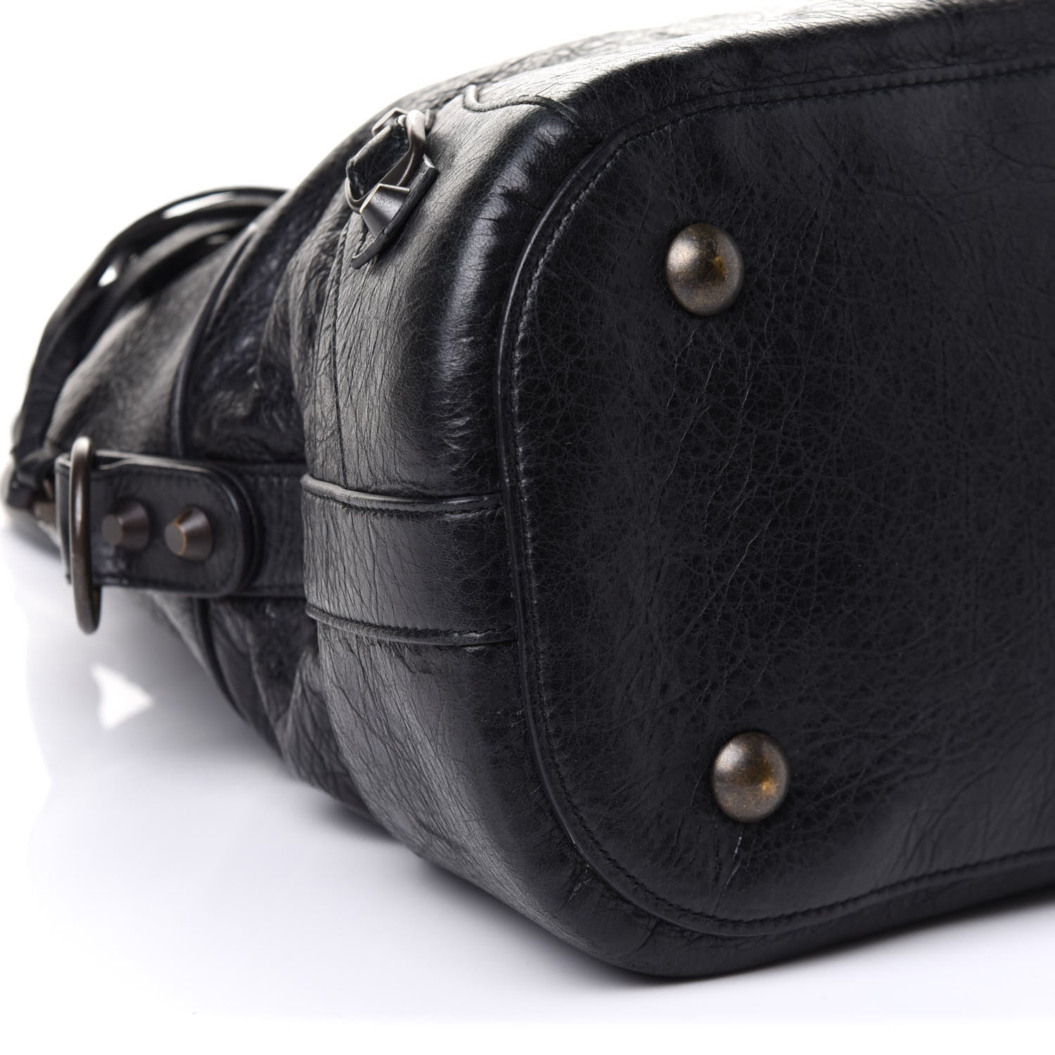 Balenciaga Agneau Classic Hardware Bowling Bag Black 8 of 9