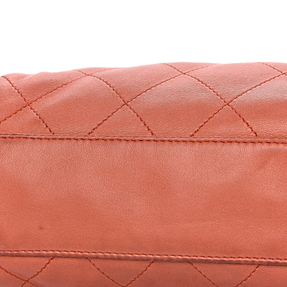 Chanel Lambskin Stitched Medium Ultimate Soft Tote Coral 11 of 19