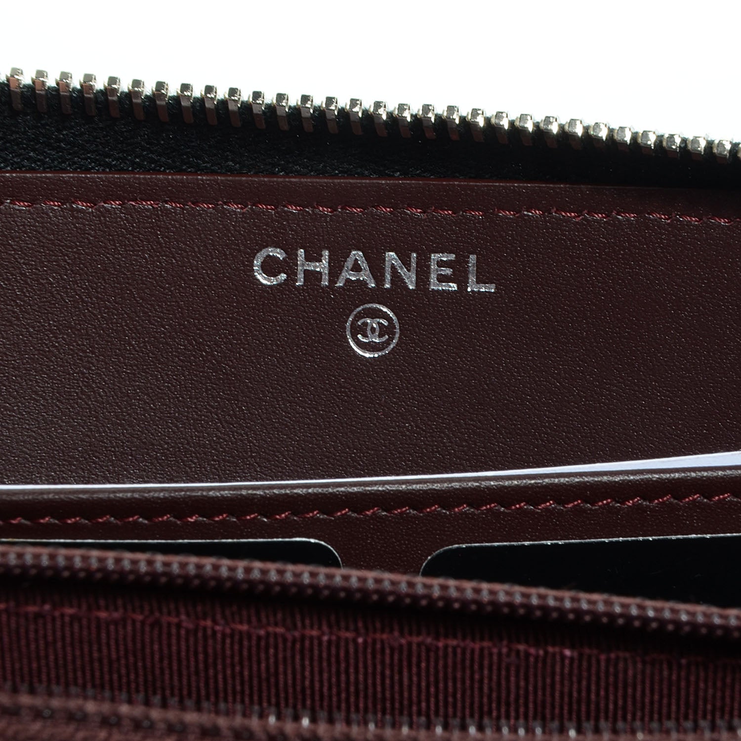 Chanel Caviar Quilted Zip Around Wallet Black 7 of 9