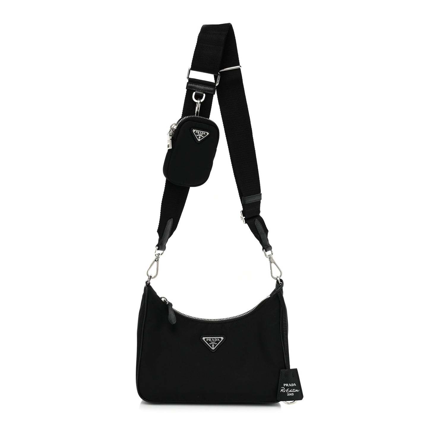 Nylon Re-Edition 2005 Shoulder Bag Black