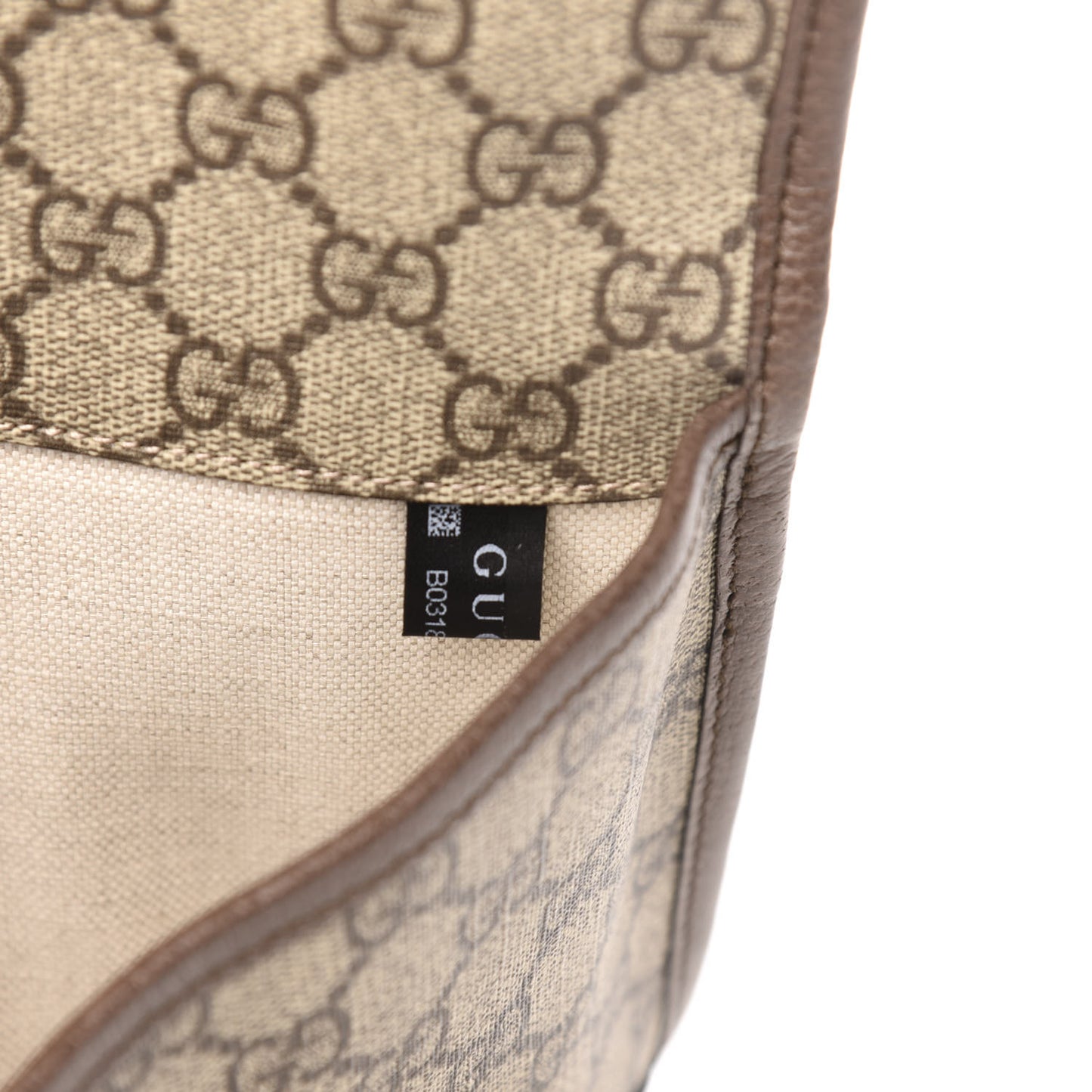 GG Supreme Monogram Neo Vintage Web Belt Bag Brown