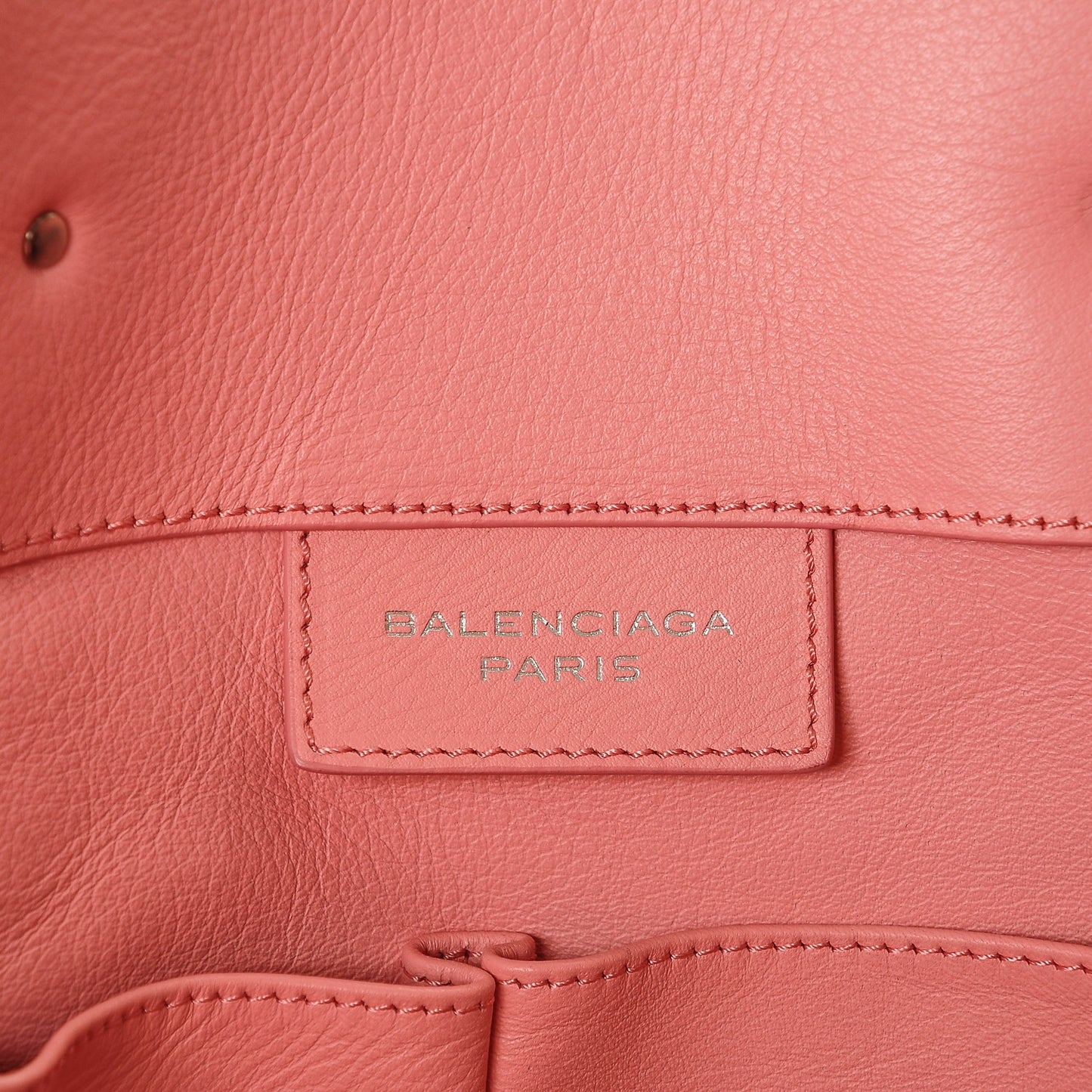 Veau Papier A4 Zip Around Tote Rose Flamingo